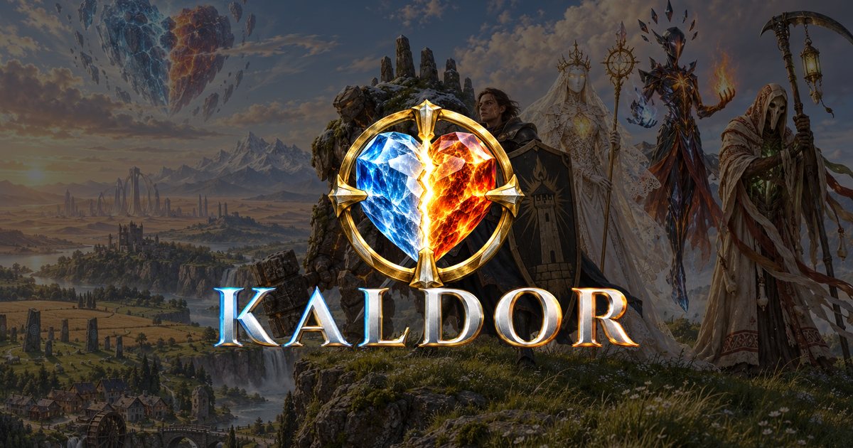 Os cinco heróis de Kaldor diante do Coração rachado